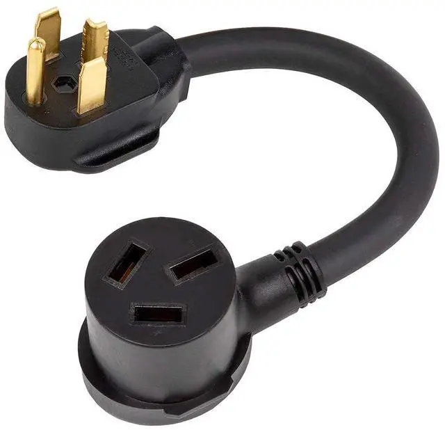 Main image of Dryer Plug Adapter Nema 14-30P to 10-50R Adapter Cord, 4-Prong Male to 3-Prong Female,14-30P Male to 10-50R Female AC Adapter, 50-Amp,250V Adapter 1-Foot