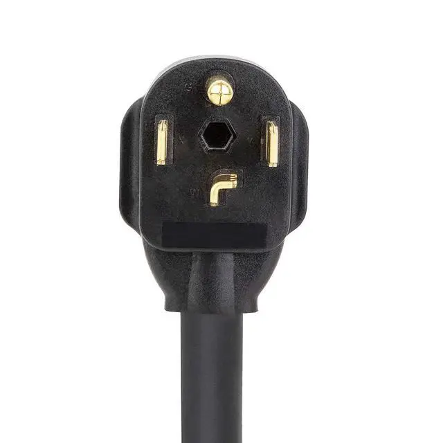 Alt view image 2 of 3 - Dryer Plug Adapter Nema 14-30P to 10-50R Adapter Cord, 4-Prong Male to 3-Prong Female,14-30P Male to 10-50R Female AC Adapter, 50-Amp,250V Adapter 1-Foot