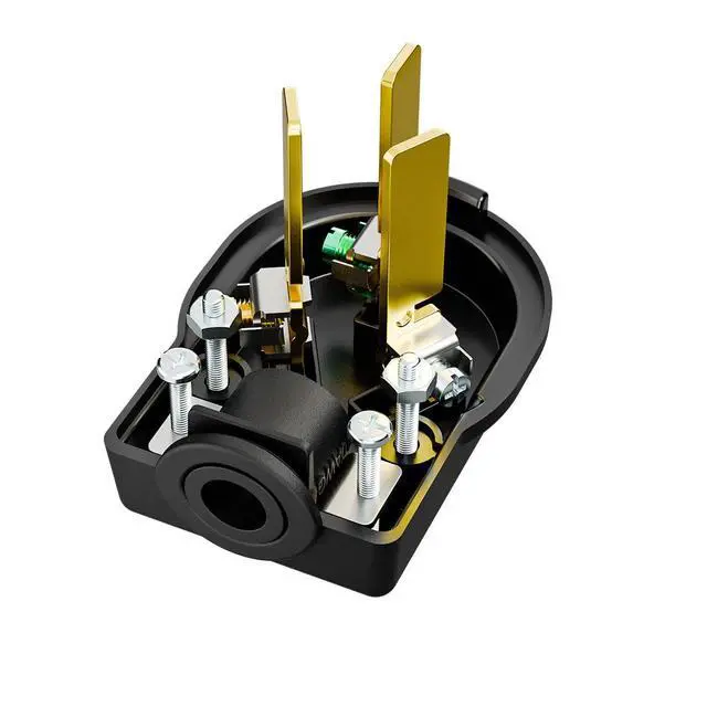 Alt view image 5 of 7 - Nema 10-50P Plug, Plugrand ETL Listed 50 Amp 125/250 Volt Angle Plug | 3 Pole 3 Wire Grounding Straight Blade for Dryers and Ranges, Works with Cable OD Max. 1.0 Inch