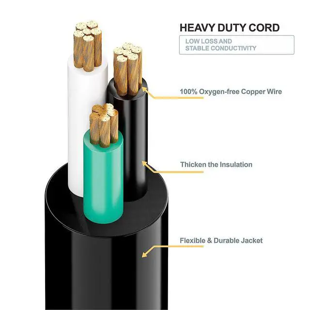 Alt view image 5 of 7 - 15 Amp Household AC Plug to 20 Amp T Blade Adapter Cable 6FT | 14AWG 15 Amp to 20 Amp Plug Adapter Cord Nema 5-15P to 5-15R/5-20R 20Amp Comb AC Power Cord, Yellow