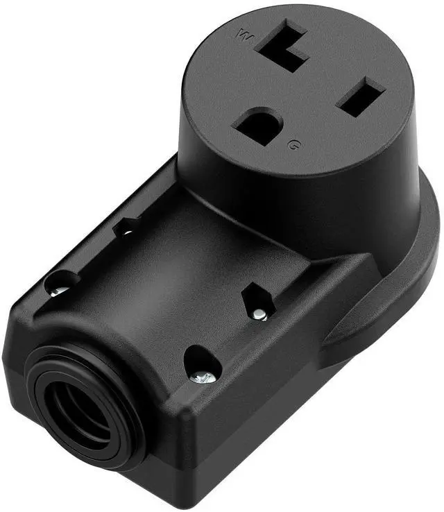 Main image of NEMA 5-30R Socket, 5-30 Female Connector, (ETL Certified) 30Amp 125Volt Heavy Duty Receptacle, Black Color.