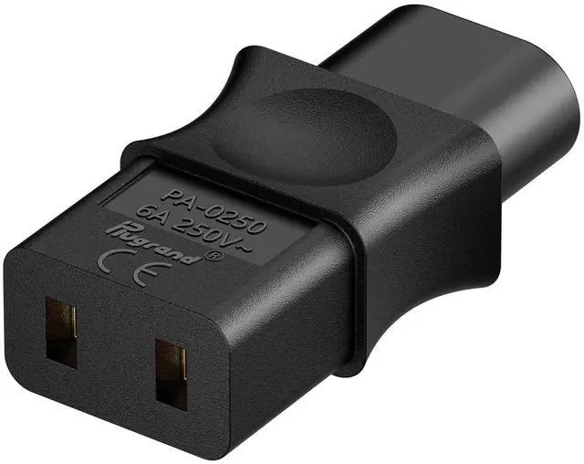 Main image of PA-0250 IEC C8 to C9 Power Adapter, IEC 320 C9 Power Cord Adapter | Replacement Adapters Compatible with Roland MK-80, D-50 Synthesizer, MKS-20/ SG1D, Black
