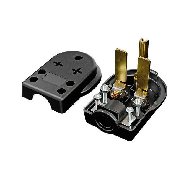 Alt view image 5 of 7 - Nema 6-30P Plug Welder Plug 30 Amp 250 Volt Angle Plug, 3 Pole 3 Wire Grounding Straight Blade Plug for Welders, Work with Cable OD Max. 1.0 Inch