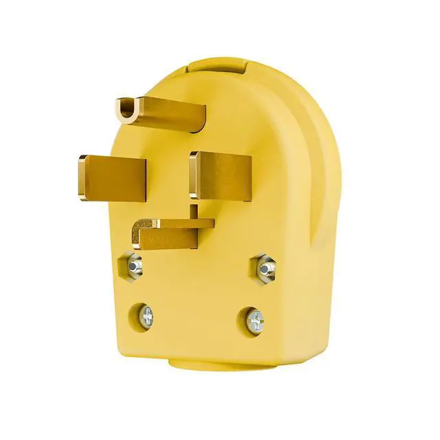 Alt view image 6 of 7 - (2Pack) Nema 14-30P Plug 30 Amp 125/250 Volt Angle Plug, Plugrand 30Amp Plug for Dyer and Ranges, Work with Cable OD Max. 1.06 Inch Yellow