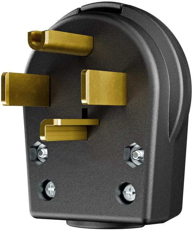 Main image of Nema 14-30P Plug 30 Amp 125/250 Volt Angle Plug, 30Amp 125/250Volt Plug for Dyer and Ranges, Work with Cable OD Max. 1.06 Inch