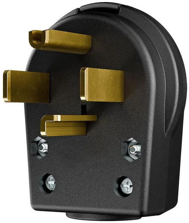 Alt view image 7 of 7 - (2Pack) Nema 14-30P Plug 30 Amp 125/250 Volt Angle Plug, 30Amp 125/250Volt Plug for Dyer and Ranges, Work with Cable OD Max. 1.06 Inch