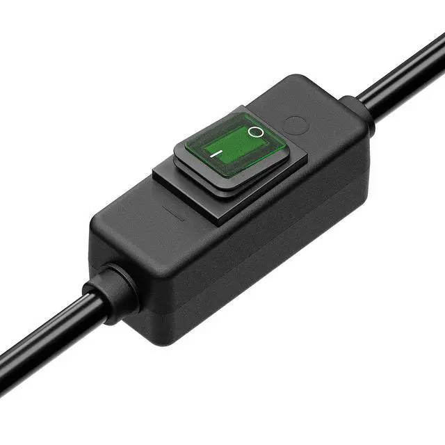 Alt view image 5 of 5 - Right Angle Outdoor Waterproof 5-15P to 5-15R Extension Switch Cord | JTW 14AWG 3C IP57 Waterproof, in-Line On/Off Switch Extension CordS, Max.20A 125V Heavy Duty Inline Switch1.5FT