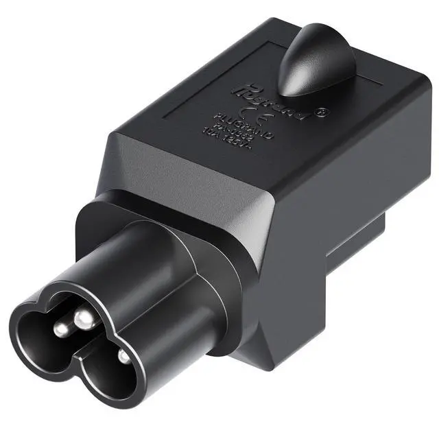 Alt view image 6 of 7 - 2 Pack IEC C6 to NEMA 5-15R Power Adapter