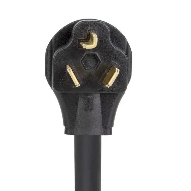Alt view image 4 of 5 - 1.5FT Nema 10-30P to 14-30R Dryer Adapter Cord, STW 10-AWG Heavy Duty 3-Prong Dryer Male to 4-Prong Dryer Female Adapter, 10-30P to 14-30R with Additional Green Ground Wire