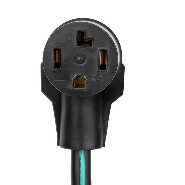 Alt view image 3 of 5 - 1.5FT Nema 10-30P to 14-30R Dryer Adapter Cord, STW 10-AWG Heavy Duty 3-Prong Dryer Male to 4-Prong Dryer Female Adapter, 10-30P to 14-30R with Additional Green Ground Wire