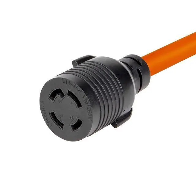 Alt view image 3 of 4 - 1.5FT Nema TT-30P to L14-30R Adapter, 30-Amp RV to L14-30R Generator Transfer Switch Adapter 4-Prong Female Adapter STW 10AWG, 30A RV Generator to 30A 4-Prong Locking Female