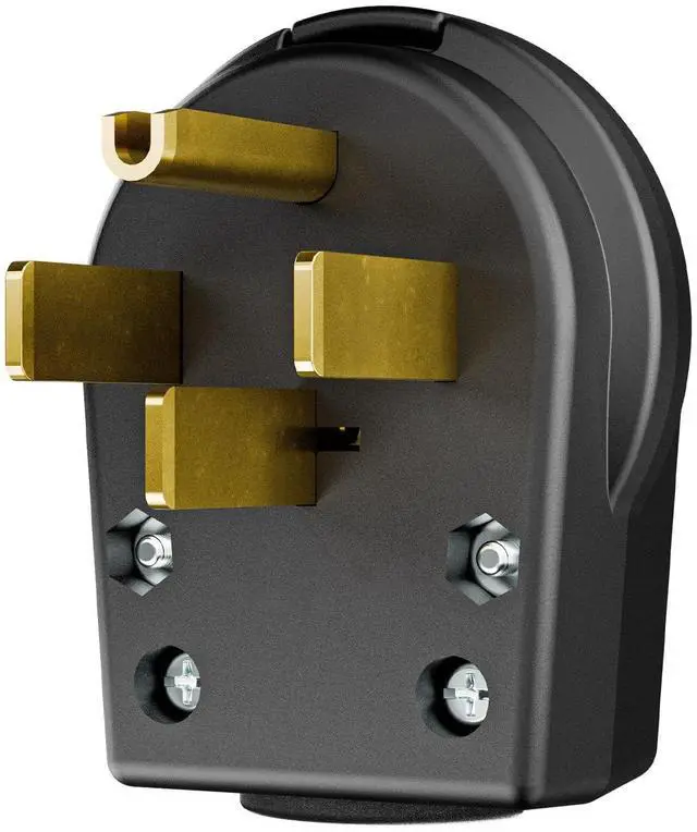 Main image of Nema 14-50P Plug 50 Amp 125/250 Volt DIY Plug, 50Amp 4-Prong Dryer Plug for Dyer and Ranges, Work with Cable OD Max. 1.06 Inch