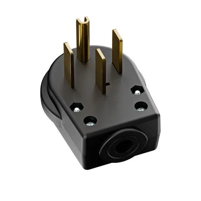 Alt view image 4 of 7 - Nema 14-50P Plug 50 Amp 125/250 Volt DIY Plug, 50Amp 4-Prong Dryer Plug for Dyer and Ranges, Work with Cable OD Max. 1.06 Inch