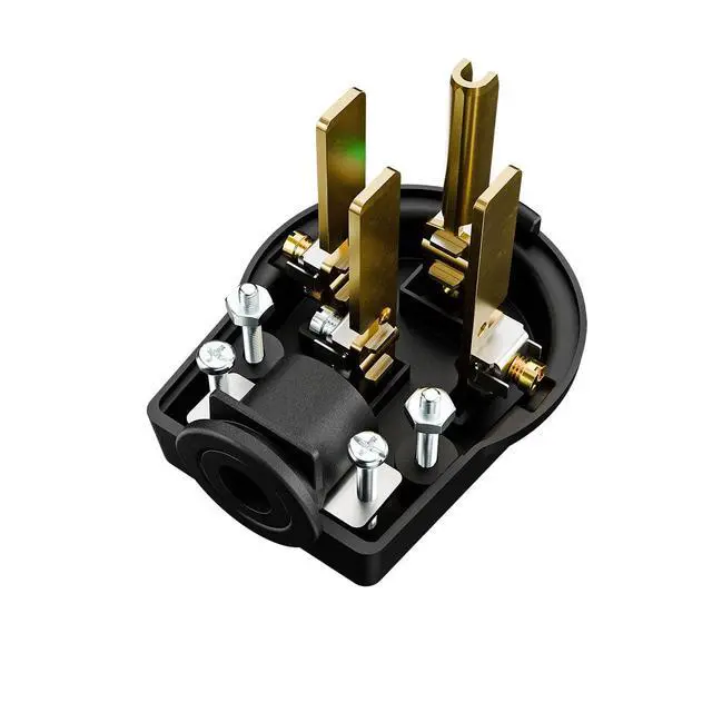Alt view image 7 of 7 - Nema 14-50P Plug 50 Amp 125/250 Volt DIY Plug, 50Amp 4-Prong Dryer Plug for Dyer and Ranges, Work with Cable OD Max. 1.06 Inch