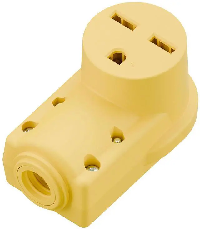 Main image of NEMA 6-30R Plug,6-30 30A/250V Female Connector, (ETL Certified) 30Amp 250Volt Cord End Socket, Female 30A Welder Receptacle, Heavy Duty, Yellow.