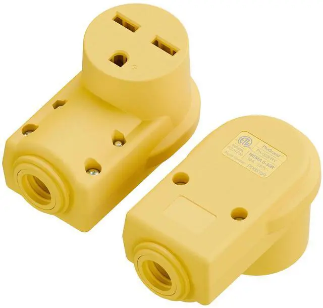Main image of 2PACK NEMA 6-30R Plug,6-30 30A/250V Female Connector, (ETL Certified) 30Amp 250Volt Cord End Socket, Female 30A Welder Receptacle, Heavy Duty, Yellow