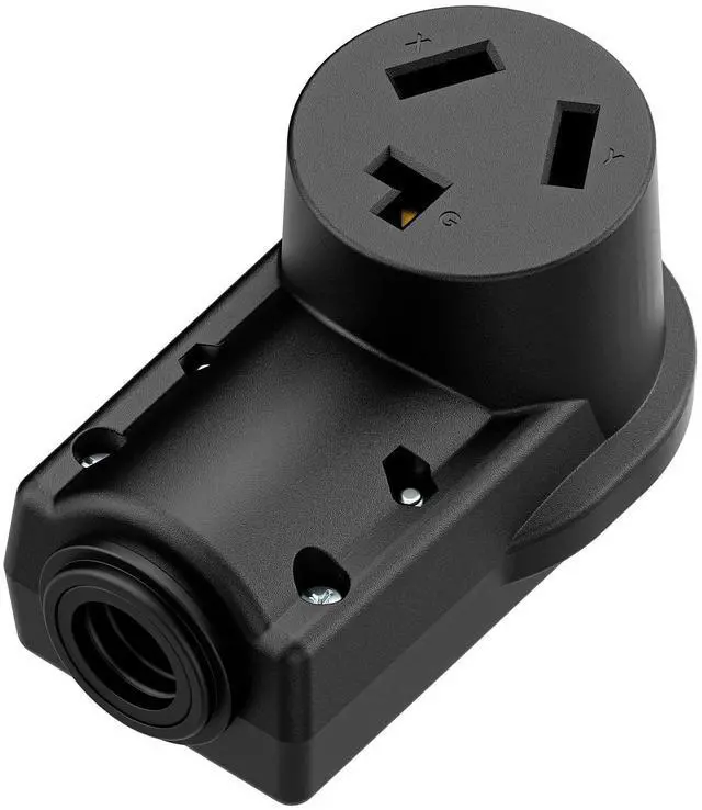 Main image of NEMA 10-30R Plug,10-30 30A/125/250V Female Connector, (ETL Certified) 30Amp 125/250Volt Cord End Socket, Female 30A Dryer Receptacle, Heavy Duty, Black.