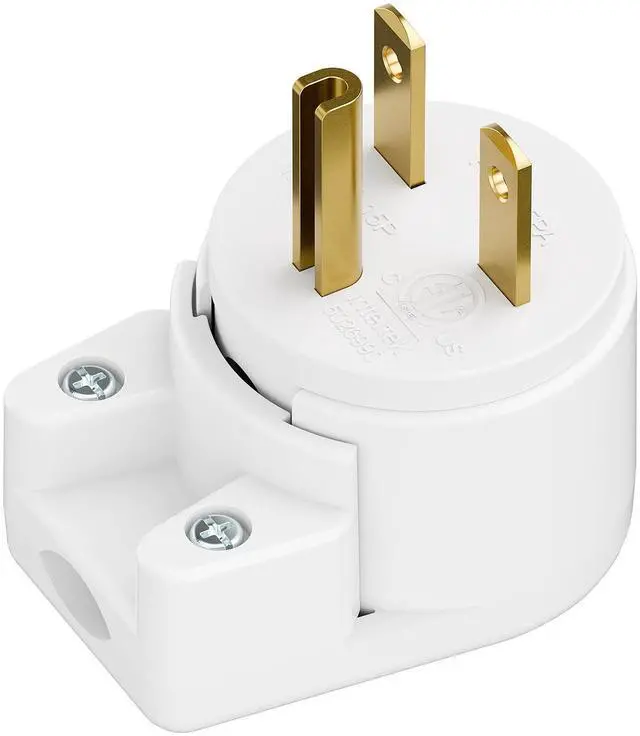 Main image of Nema 6-15P 15Amp 250V Plug, Plugrand 15A 25V DIY Rewirable AC Plug | ETL Listed 90 Degree 6-15P 15A 250V DIY Plugs, 12-Directions Rotatable 6-15 Connector