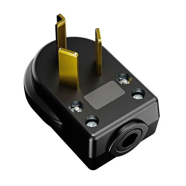 Alt view image 5 of 7 - 2 in 1 Nema 10-30P & NEMA 10-50P Plug, Plugrand UL Listed 30/50 Amp 125/250 Volt Angle Plug, 3 Pole 3 Wire Straight Blade for Dryer Ranges Replacement Connector, Support Cable OD Max. 1.0 Inch