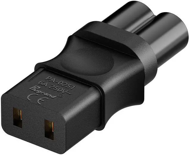 Main image of PA-0251 IEC C6 to C9 Power Adapter, IEC 320 C9 Cord Adapter | Replacement Adapter Compatible with Roland MK-80, D-50 Synthesizer, MKS-20/ SG1D etc.
