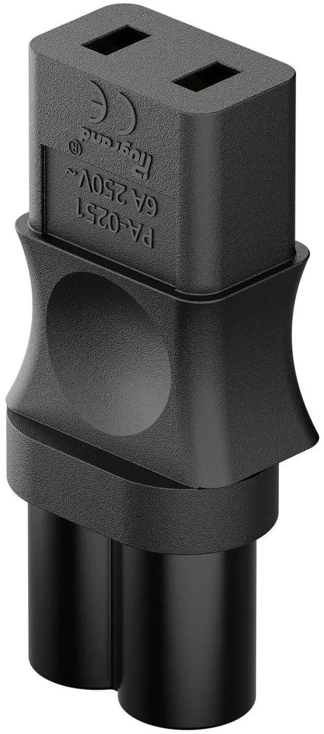 Alt view image 6 of 7 - PA-0251 IEC C6 to C9 Power Adapter, IEC 320 C9 Cord Adapter | Replacement Adapter Compatible with Roland MK-80, D-50 Synthesizer, MKS-20/ SG1D etc.