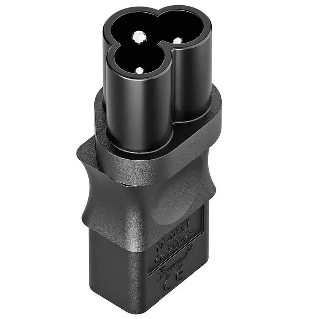 Alt view image 7 of 7 - PA-0251 IEC C6 to C9 Power Adapter, IEC 320 C9 Cord Adapter | Replacement Adapter Compatible with Roland MK-80, D-50 Synthesizer, MKS-20/ SG1D etc.