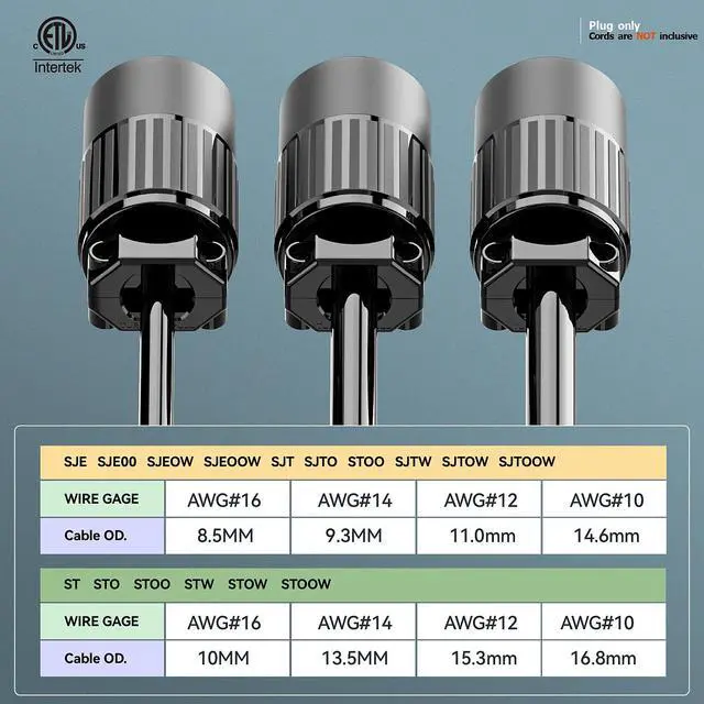 Alt view image 6 of 7 - NEMA L6-30R Locking Plug Receptacle, (ETL Listed) Twist-Lock L6-30 30Amp 250Volt Female Connector, Industrial Grade 30A 250V Replacement Socket, PDL630P Black