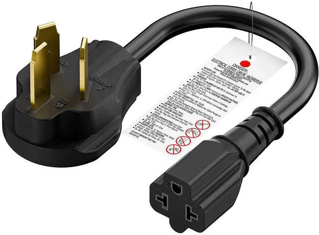 Main image of Nema 10-50P to 5-20R/6-20R Adapter Cord, Plugrand 50Amp Dryer Plug Male to Four-in-One T-Blade Female Adapter, 50A 125/250V 12AWG,10-30 to 5-15R/5-20R/6-15R/6-20R 4 in 1 Adapters
