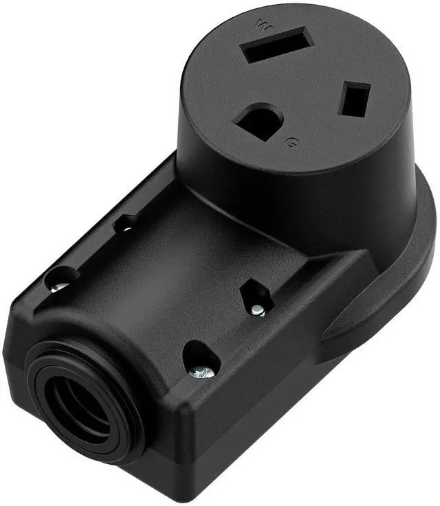 Main image of NEMA 7-50R Plug,7-50R 50A/277V Female Socket (ETL Certified) 50Amp 277Volt Cord End Receptacle, Heavy Duty 3-Prong Connector, Black.
