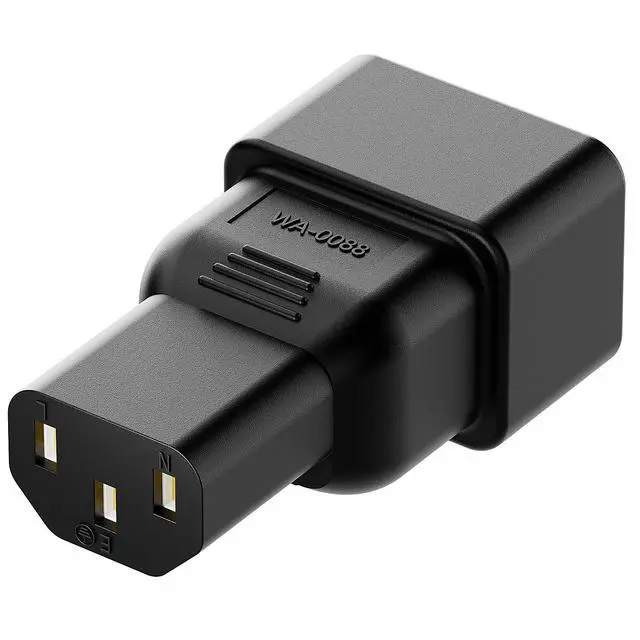 Alt view image 5 of 7 - 5 PACK IEC 320 C13 to C20 AC Adapter, IEC 15A to 10A,16A to 10A AC Converter,C20 16A to C13 10A Power Connector