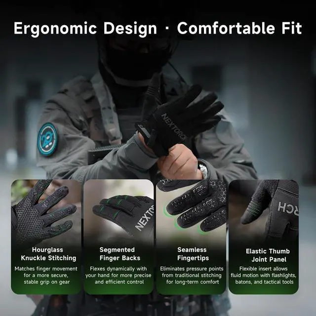 Alt view image 3 of 6 - NEXTORCH General Gloves