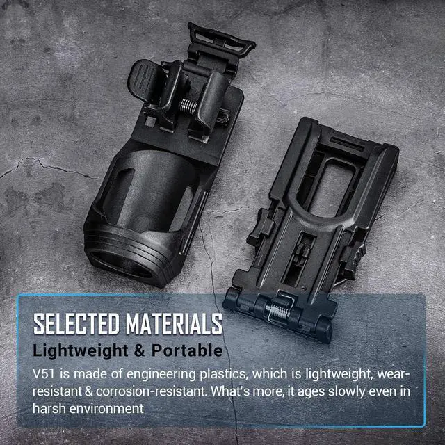 Alt view image 2 of 6 - NEXTORCH V51 Tactical Flashlight Holster with Lever Side Lock System