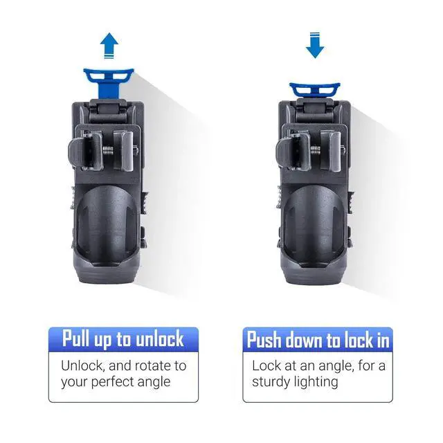 Alt view image 3 of 6 - NEXTORCH V51 Tactical Flashlight Holster with Lever Side Lock System