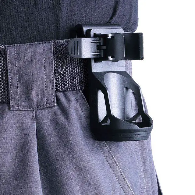 Alt view image 3 of 6 - Nextorch V5 Tactical Flashlight Holster with Lever Side Lock System Only for 1"-1.25" Diameter Flashlight Holster Head Diameter 0.78"-1.18" Bottom Diameter 1.18")