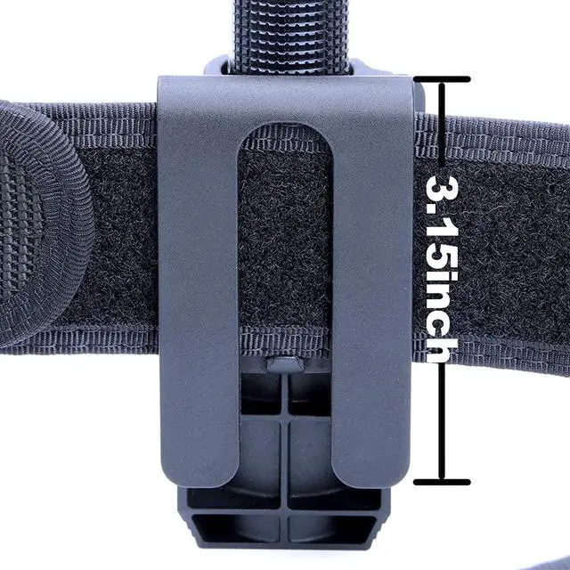 Alt view image 5 of 6 - Nextorch V5 Tactical Flashlight Holster with Lever Side Lock System Only for 1"-1.25" Diameter Flashlight Holster Head Diameter 0.78"-1.18" Bottom Diameter 1.18")