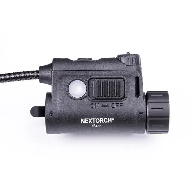 Alt view image 3 of 7 - NEXTORCH Rstar Helmet Light with IR Signal Light | Helmet Accessories Mount ARC Guide Rails Webbing Clips Magic Stickers Lightweight Helmet Light