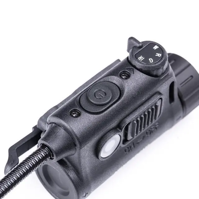 Alt view image 2 of 7 - NEXTORCH Rstar Helmet Light with IR Signal Light | Helmet Accessories Mount ARC Guide Rails Webbing Clips Magic Stickers Lightweight Helmet Light