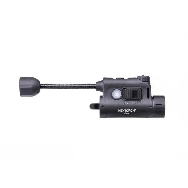 Alt view image 6 of 7 - NEXTORCH Rstar Helmet Light with IR Signal Light | Helmet Accessories Mount ARC Guide Rails Webbing Clips Magic Stickers Lightweight Helmet Light