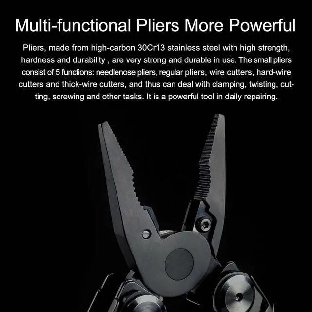 Alt view image 3 of 7 - NEXTORCH MT10 16-in-1 Multi-Tool Stainless Steel Pocket EDC with Scissors | Pocket Knife Multitool Pliers Utility Multi Tool for Camping Outdoor Activities DIY with Sheath Gear