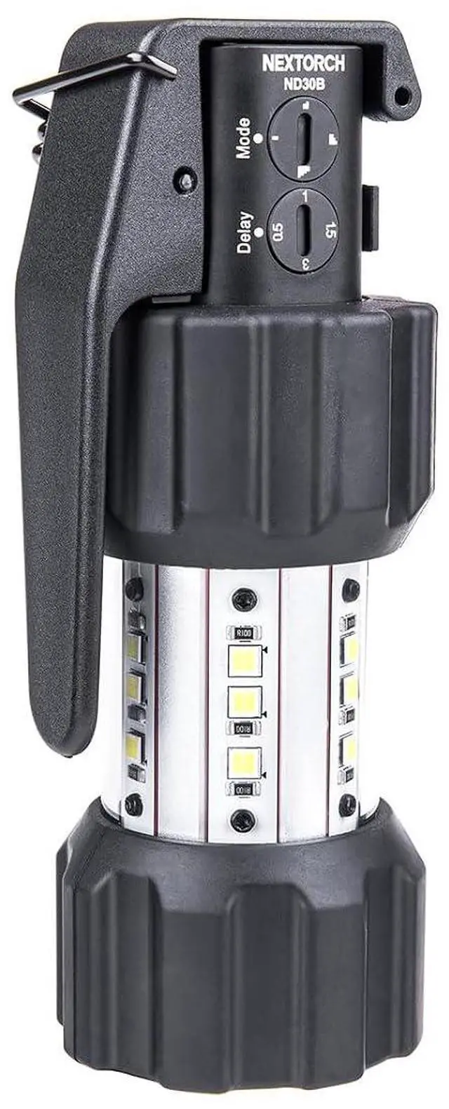 Main image of NEXTORCH ND30B 11,000 Lumen Civilian Electronic Tactical Distraction Device | 360° Strobe Light & 130dB Audio Output with Anti-Slip Rubber Grip, Signaling for Training, Home Preparedness, Simulations