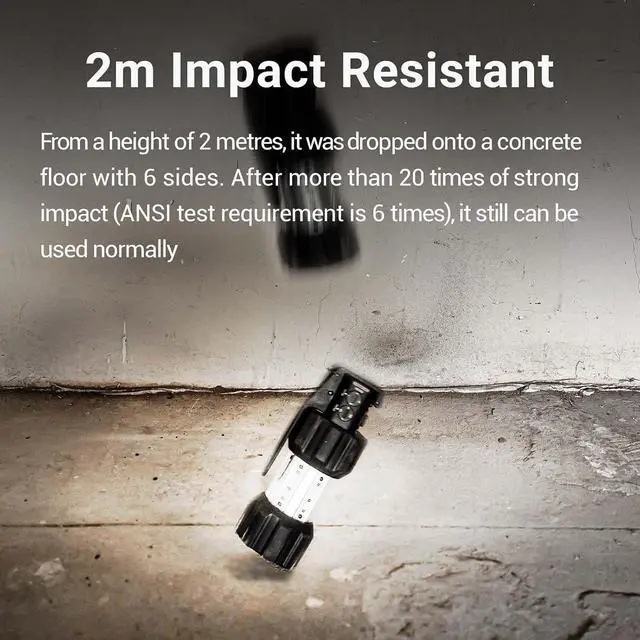 Alt view image 7 of 7 - NEXTORCH ND30B 11,000 Lumen Civilian Electronic Tactical Distraction Device | 360° Strobe Light & 130dB Audio Output with Anti-Slip Rubber Grip, Signaling for Training, Home Preparedness, Simulations