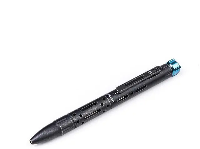 Main image of NEXTORCH NP12 Ti Titanium Alloy Pen with Stress-Relief Spinner & Bolt-Action Design Black Stonewashed Finish, Smooth Writing with German SCHMIDT Refill, Lightweight EDC Carry