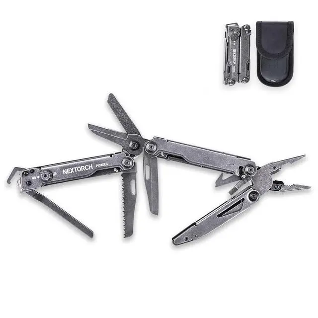 Alt view image 2 of 7 - PIONEER 14-IN-1 Multi-tools Heavy Duty Multi tool Set with Scissor Needle Nose Pliers Trauma Shears Pocket Clip Multi-tool