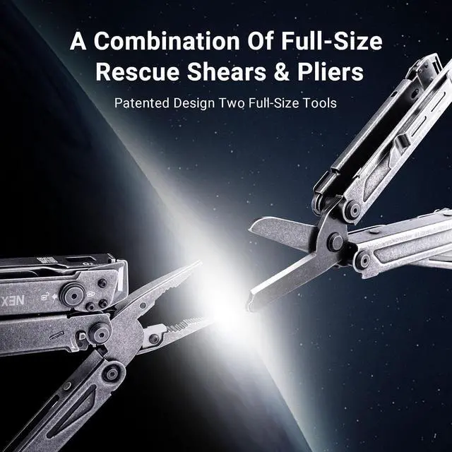 Alt view image 3 of 7 - PIONEER 14-IN-1 Multi-tools Heavy Duty Multi tool Set with Scissor Needle Nose Pliers Trauma Shears Pocket Clip Multi-tool