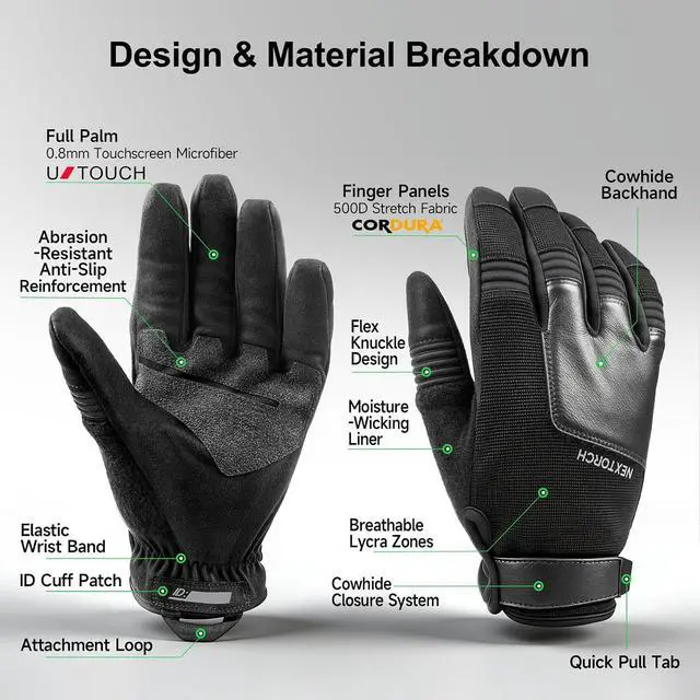 Alt view image 2 of 7 - NEXTORCH EdgeGuard Gloves