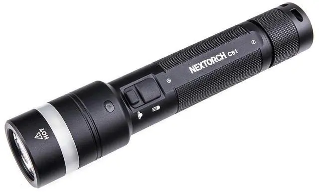 Main image of NEXTORCH C61 3500 Lumen High Lumens LED Work Flashlight 420 Meters IP67 | Search Light Rechargeable with Wire Lanyard Ring, Magnetic Base, for Camping, Car Repair Maintenance, Hands-Free Operation