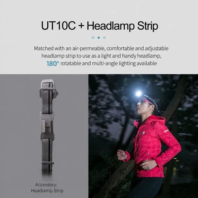 Alt view image 4 of 7 - NEXTORCH UT10C Multi-Functional Clip Light & Headlamp USB-C Rechargeable | 170 Lumens Portable LED Light & Red Light, Ultra-Lightweight Utility Light for Cap, Bike, Camping, Dog Walking, Auto Repair