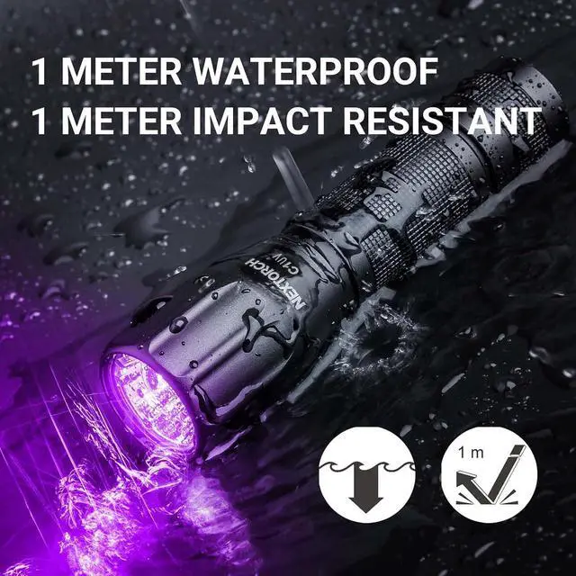 Alt view image 5 of 7 - NEXTORCH C1UV 365nm UV Light Led Blacklight Flashlights Resin Curing Light | Pocket-Size UV Detector Ultraviolet LED Torch for Pets Urine and Find Stains on Carpet, Rugs 3D Printed Light