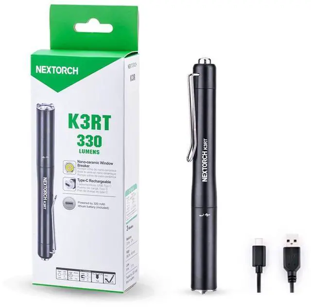 Main image of NEXTORCH 330 Lumens Rechargeable USB LED Penlight Pocket-Size Compact Mini Torch