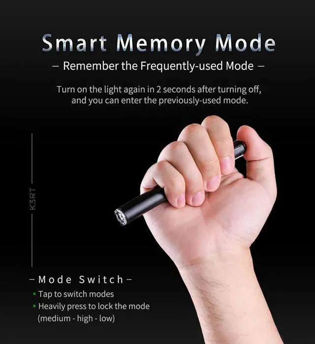 Alt view image 2 of 7 - NEXTORCH 330 Lumens Rechargeable USB LED Penlight Pocket-Size Compact Mini Torch